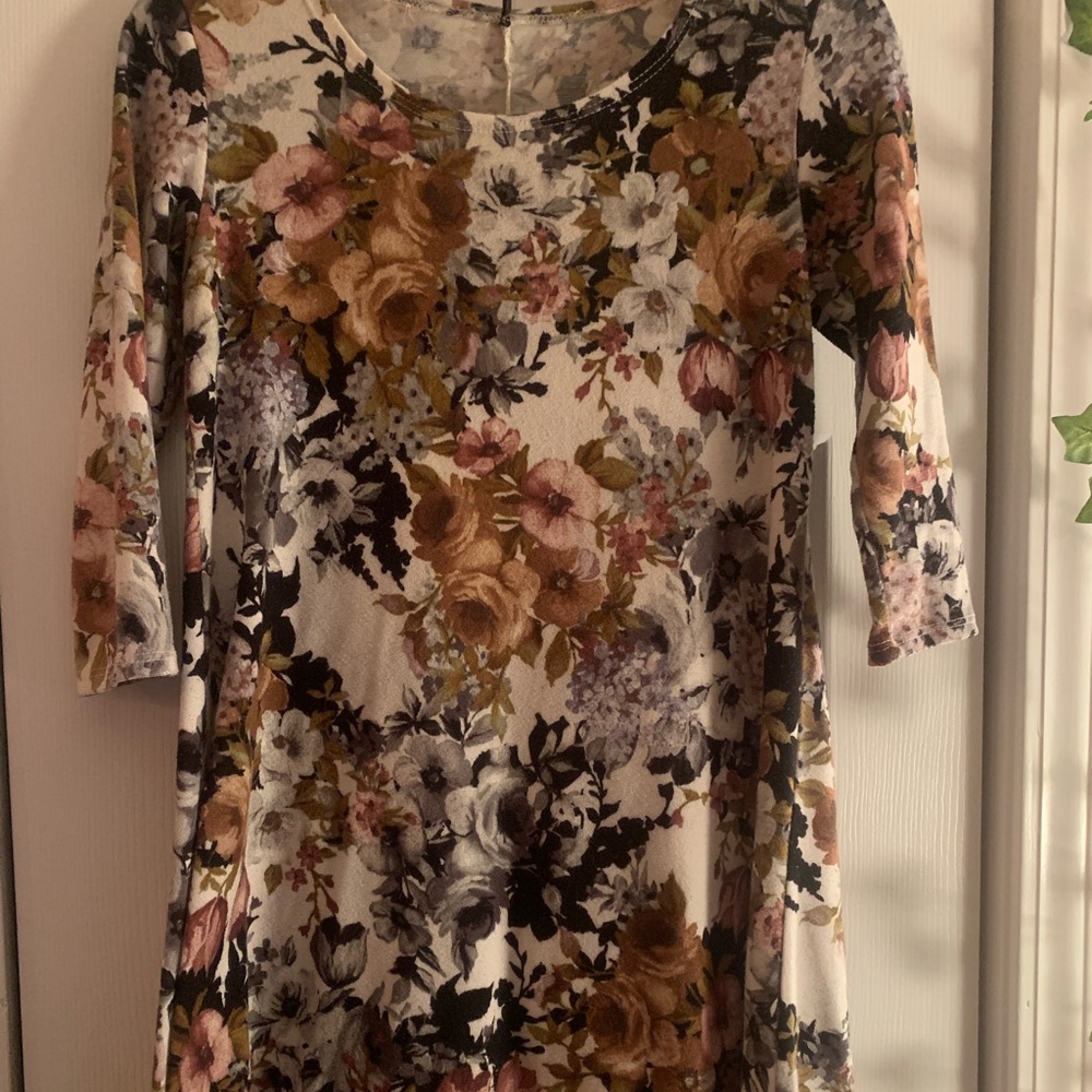 Floral winter dress